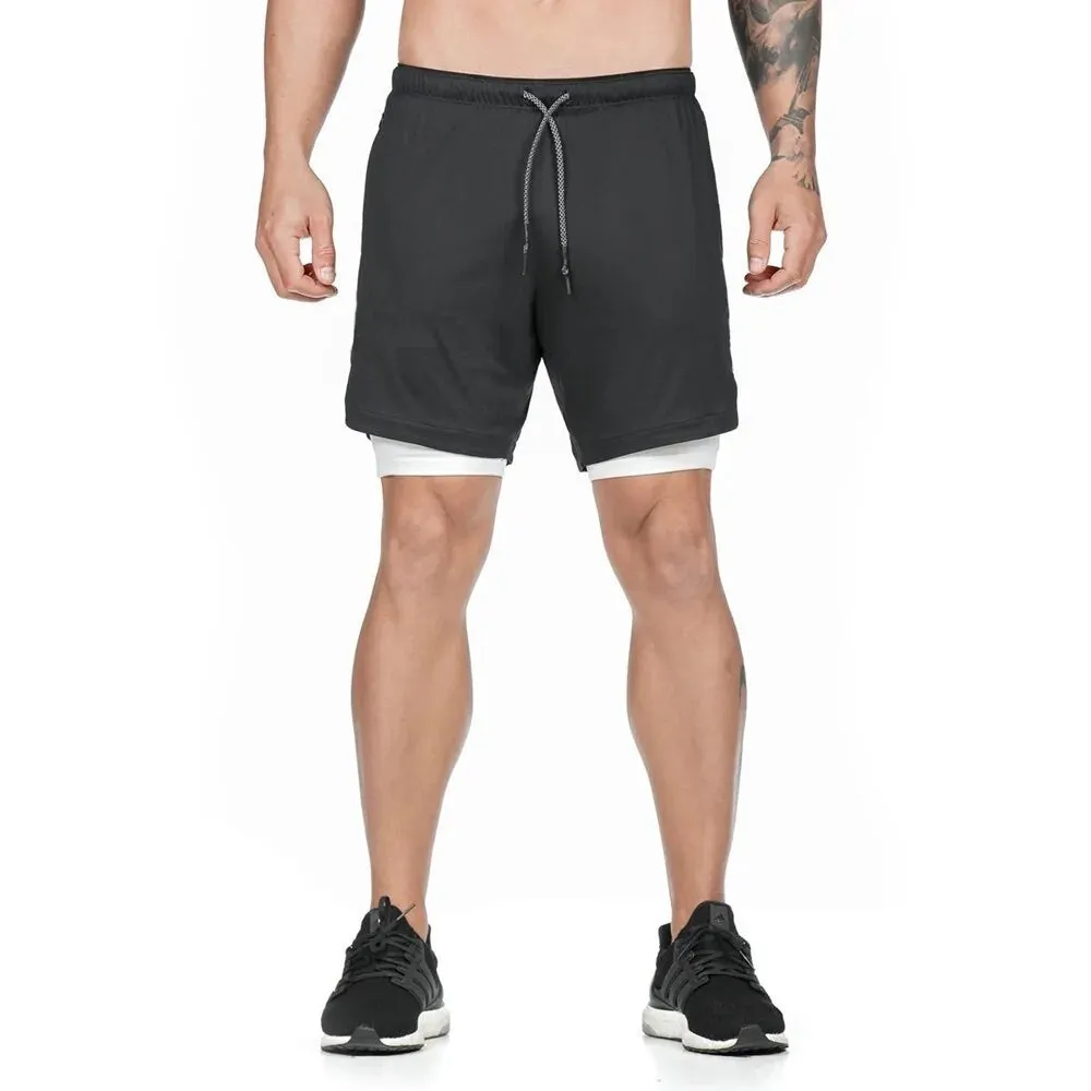 2 in 1 Running Shorts  Pocket Lining