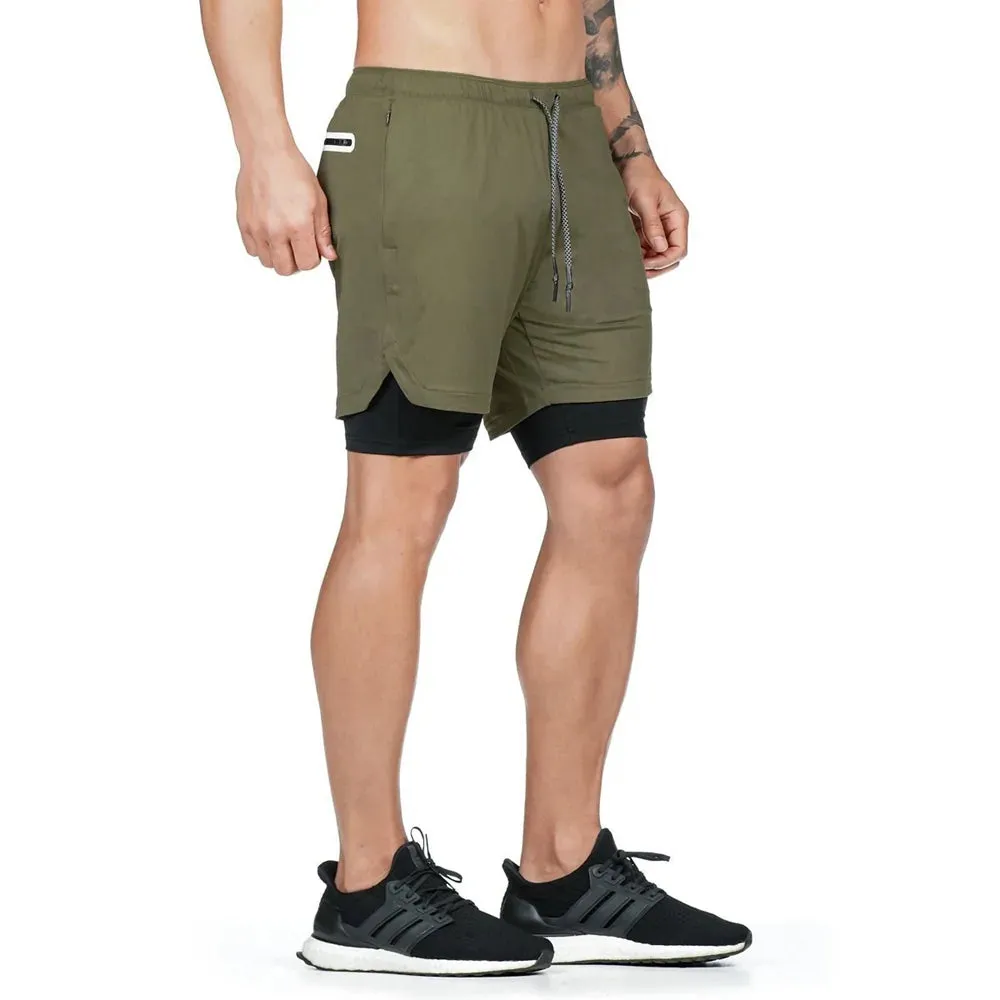 2 in 1 Running Shorts  Pocket Lining