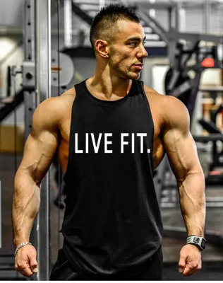 2017 Brand Casual vest men t shirts Summer Cotton Fit Men Tank Tops Clothing Bodybuilding Undershirt Golds Fitness man M-2XL