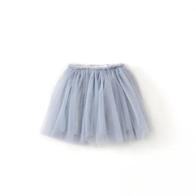 2017 New Summer Style Lovely Ball Gown Skirt  Girls Tutu Skirt Pettiskirt 7 Colors Girls Skirts for 2-7 Years Old Kids Skirt