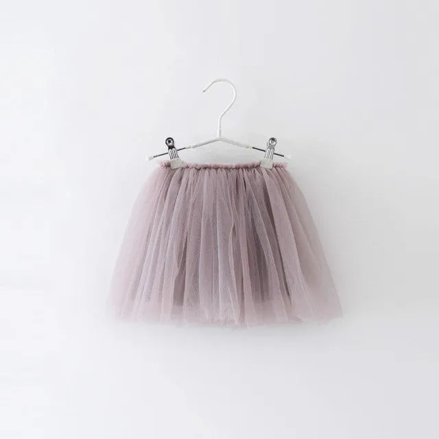 2017 New Summer Style Lovely Ball Gown Skirt  Girls Tutu Skirt Pettiskirt 7 Colors Girls Skirts for 2-7 Years Old Kids Skirt