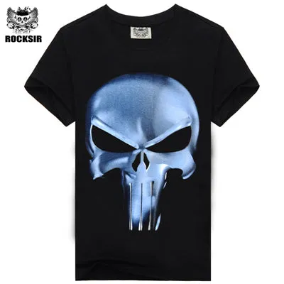 3D T Shirt Men Plus Size Cotton Tops Tee Skull Printed Short Sleeve fitness Cotton T-shirt Men Hip Hop Camisetas Brand Clothing