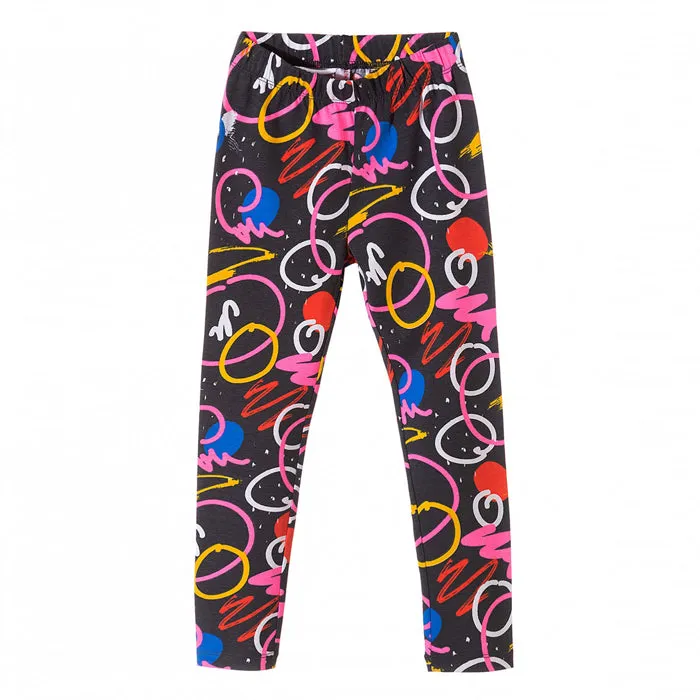 5.10.15 Graffiti Circles Black Legging