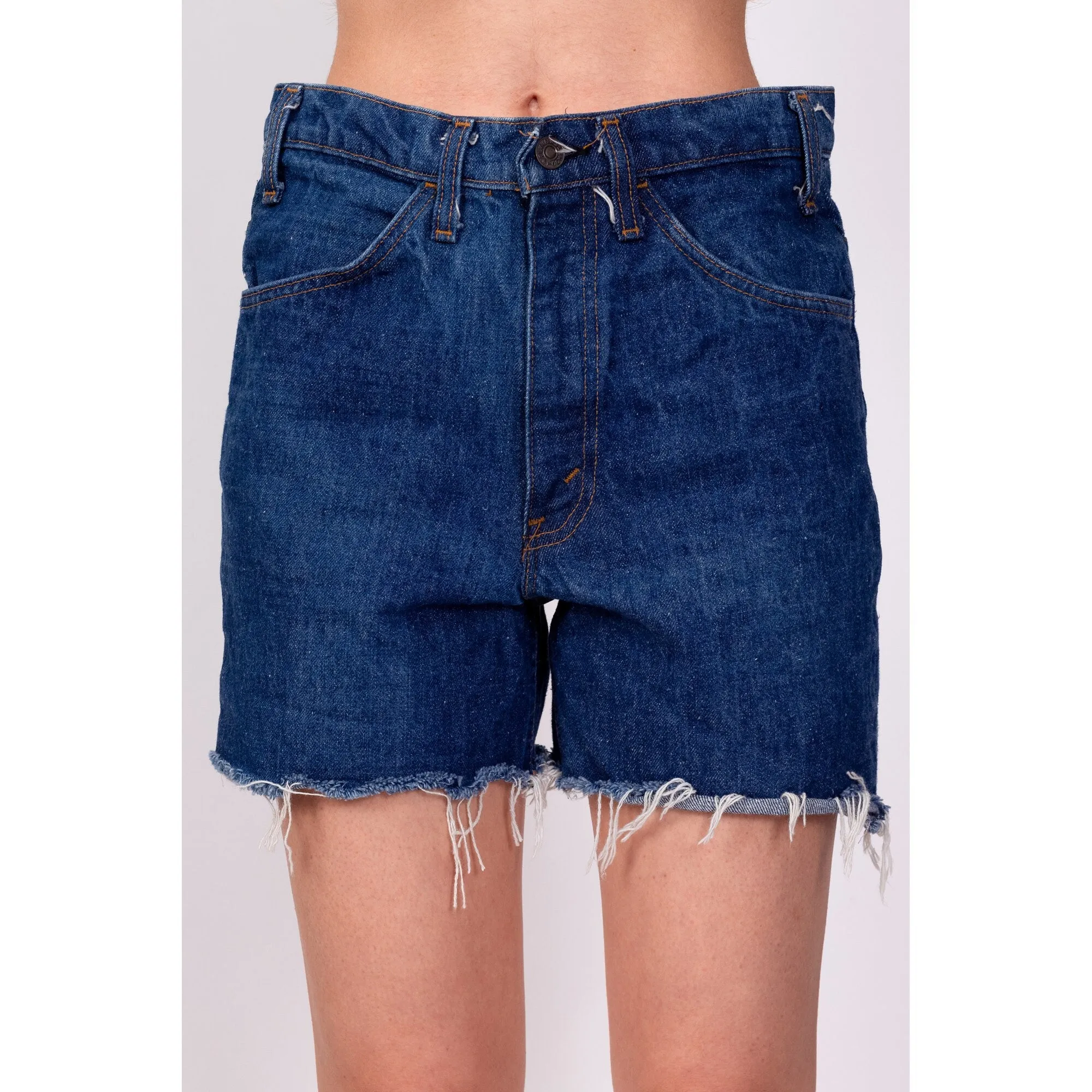 70s Cut Off Jean Shorts - Men's XS, Women's XS to Small