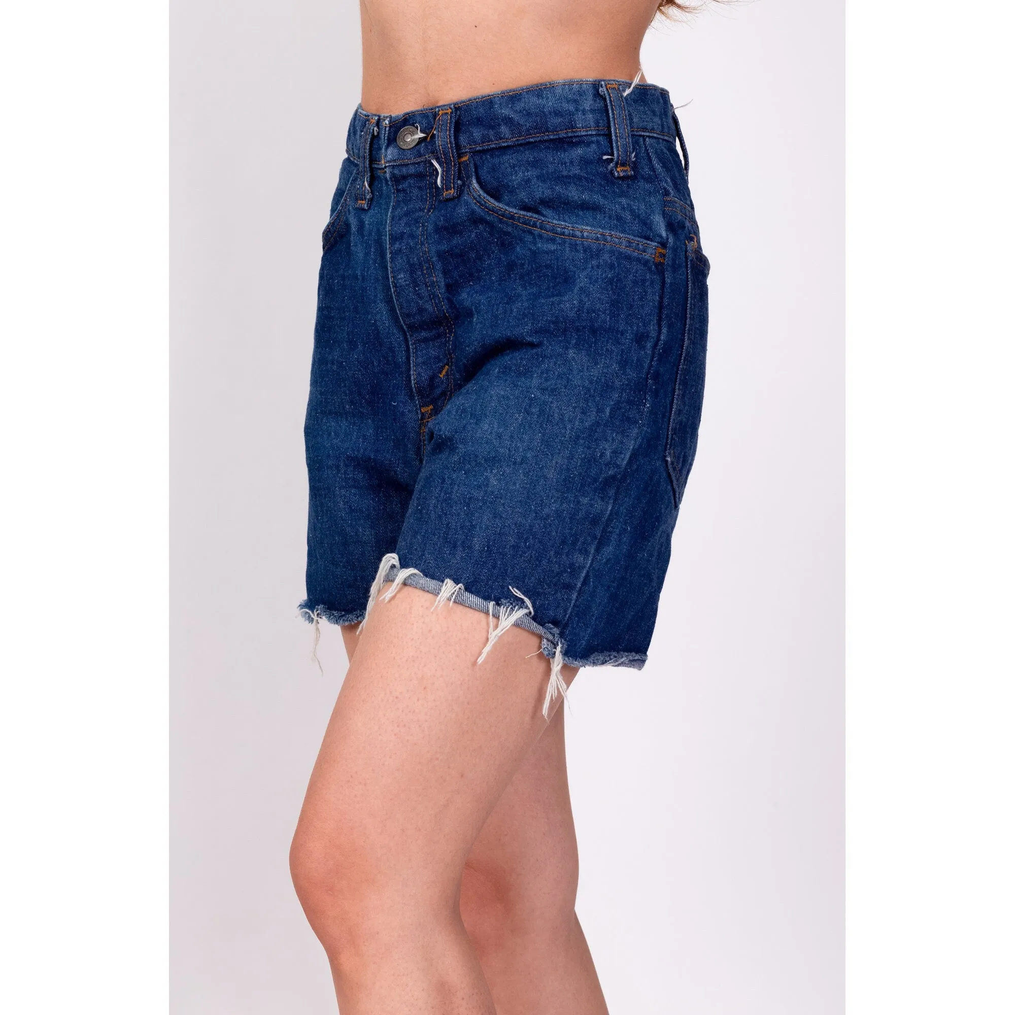 70s Cut Off Jean Shorts - Men's XS, Women's XS to Small