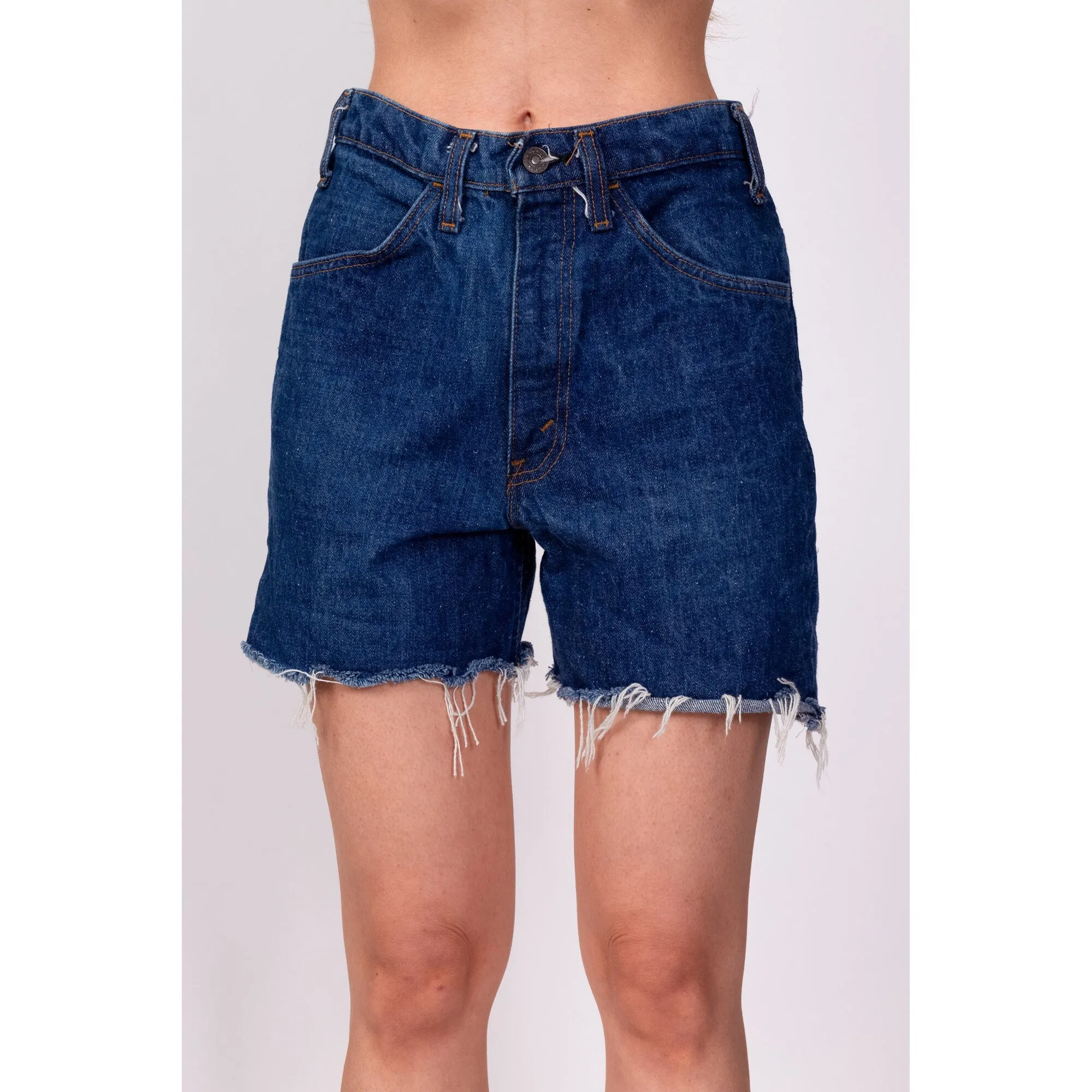 70s Cut Off Jean Shorts - Men's XS, Women's XS to Small