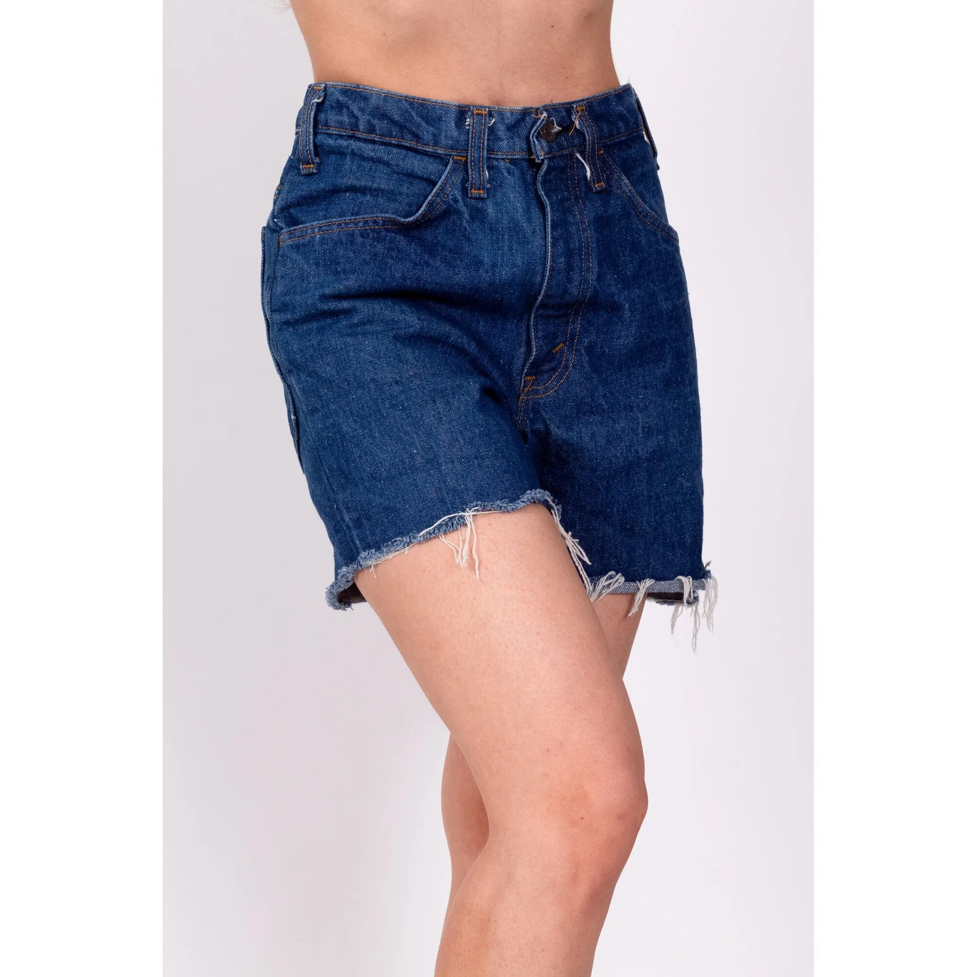 70s Cut Off Jean Shorts - Men's XS, Women's XS to Small