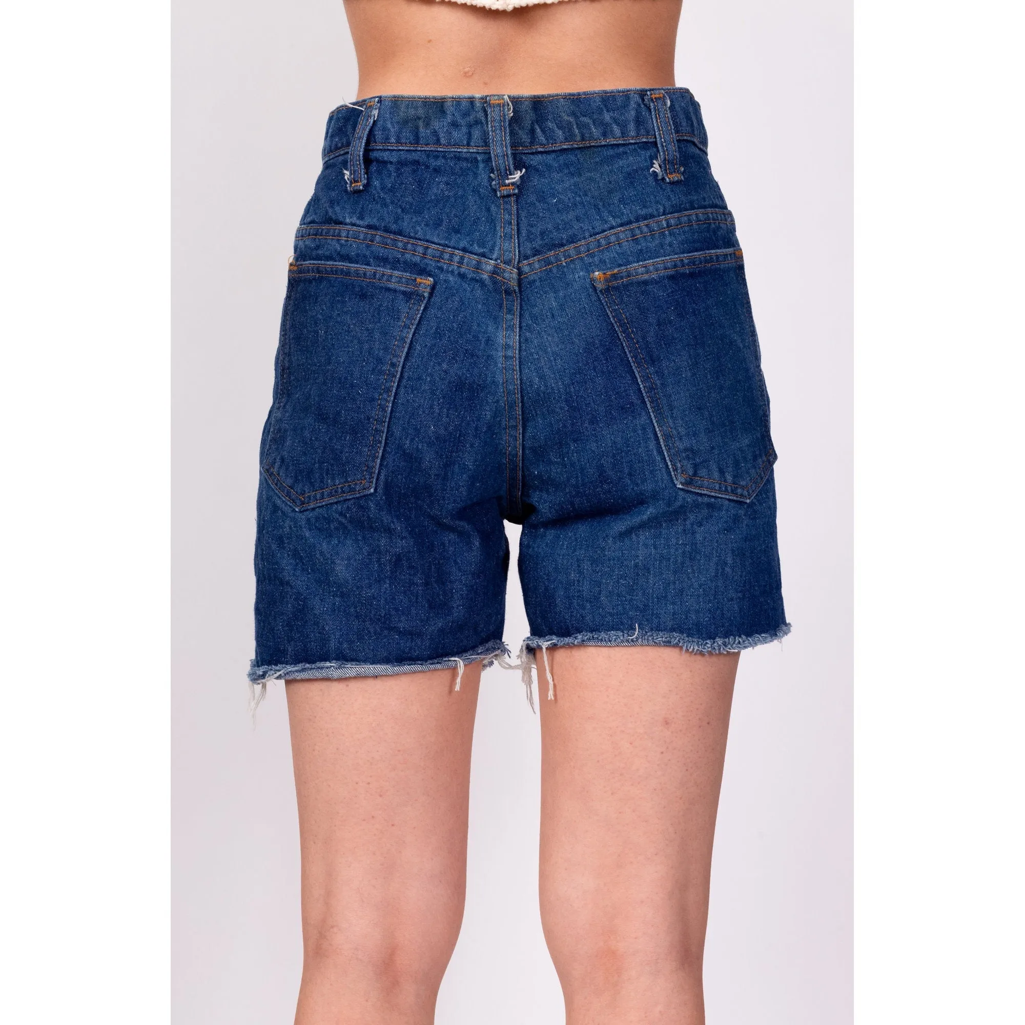 70s Cut Off Jean Shorts - Men's XS, Women's XS to Small