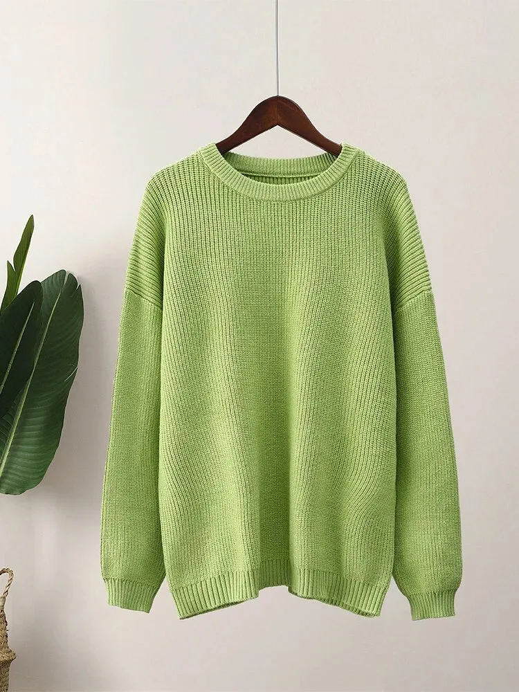 Advbridge Women Solid Crochet Cashmere Sweater Pullovers Chic O-neck Long Sleeve Knitted Sweaters Autumn Office Female Fashion Casual Tops