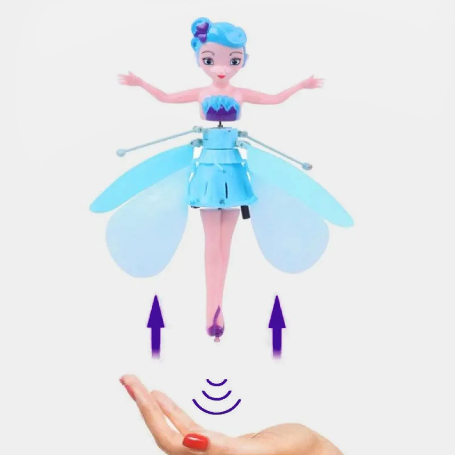 AIRCRAFT FLYING DOLL FOR KIDS - BLUE