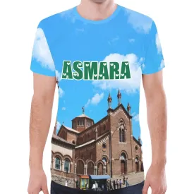 Asmara cathedral Mens men T-Shirt Sky Print