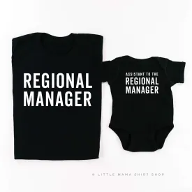 Assistant to the Regional Manager / Regional Manager - Set of 2 Shirts