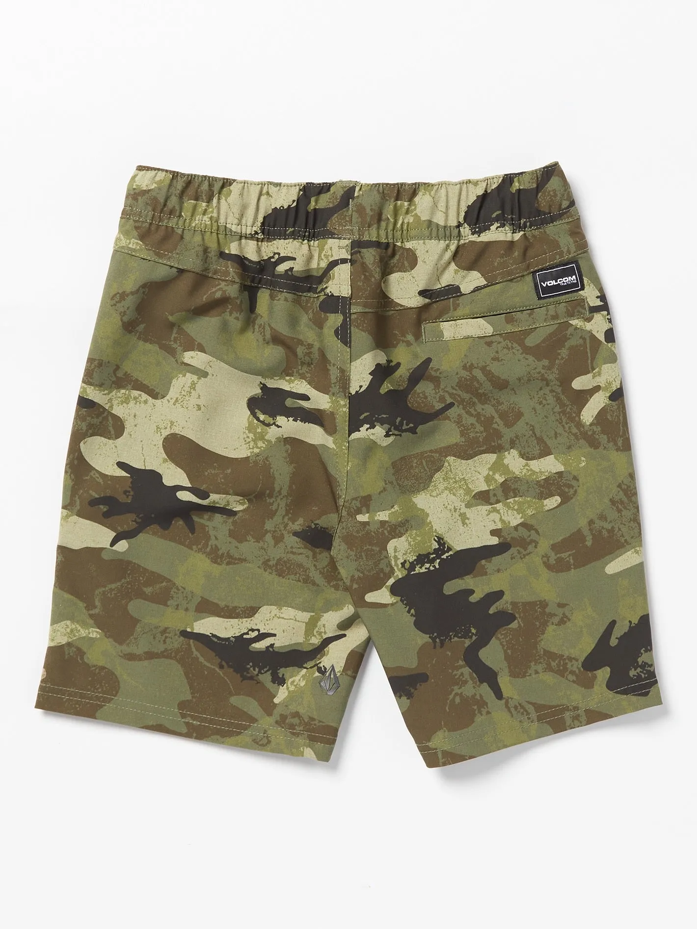 Big Boys Elastic Waist Printed Hybrid Shorts - Army Camo