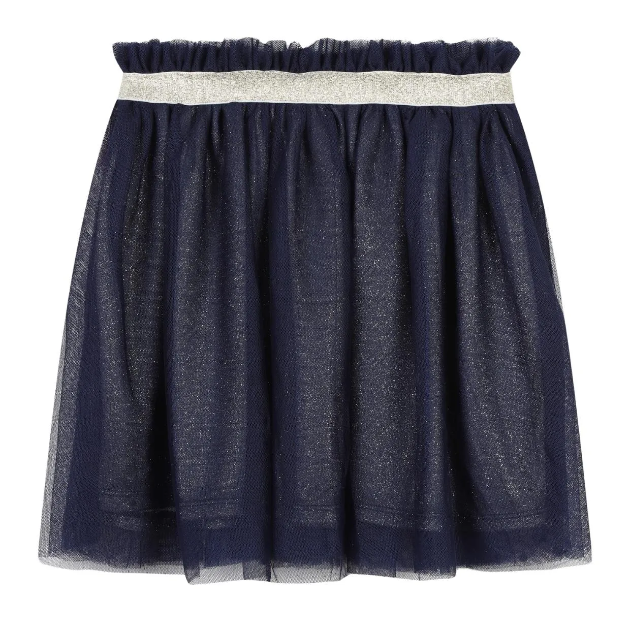 Billieblush Kids Navy Glitter Tulle Skirt