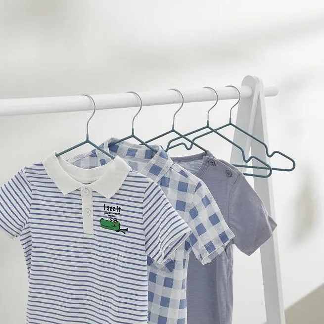 Blue Kids Hangers - PVC Coated