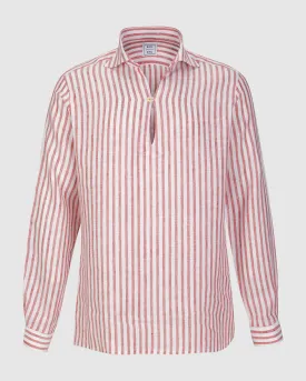 CAPRI LINEN SHIRT IN RED