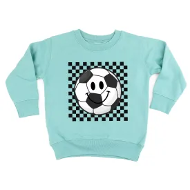 Checkers Smiley - Soccer Ball - Child Sweater