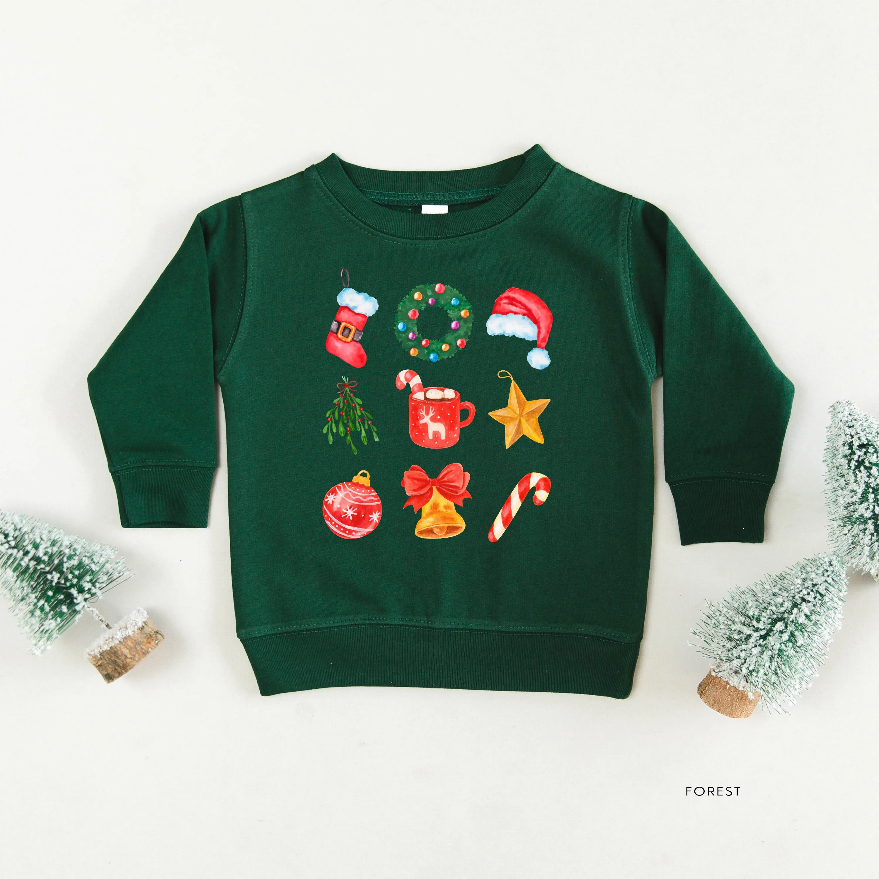 Classic Watercolor Christmas - Child Sweater