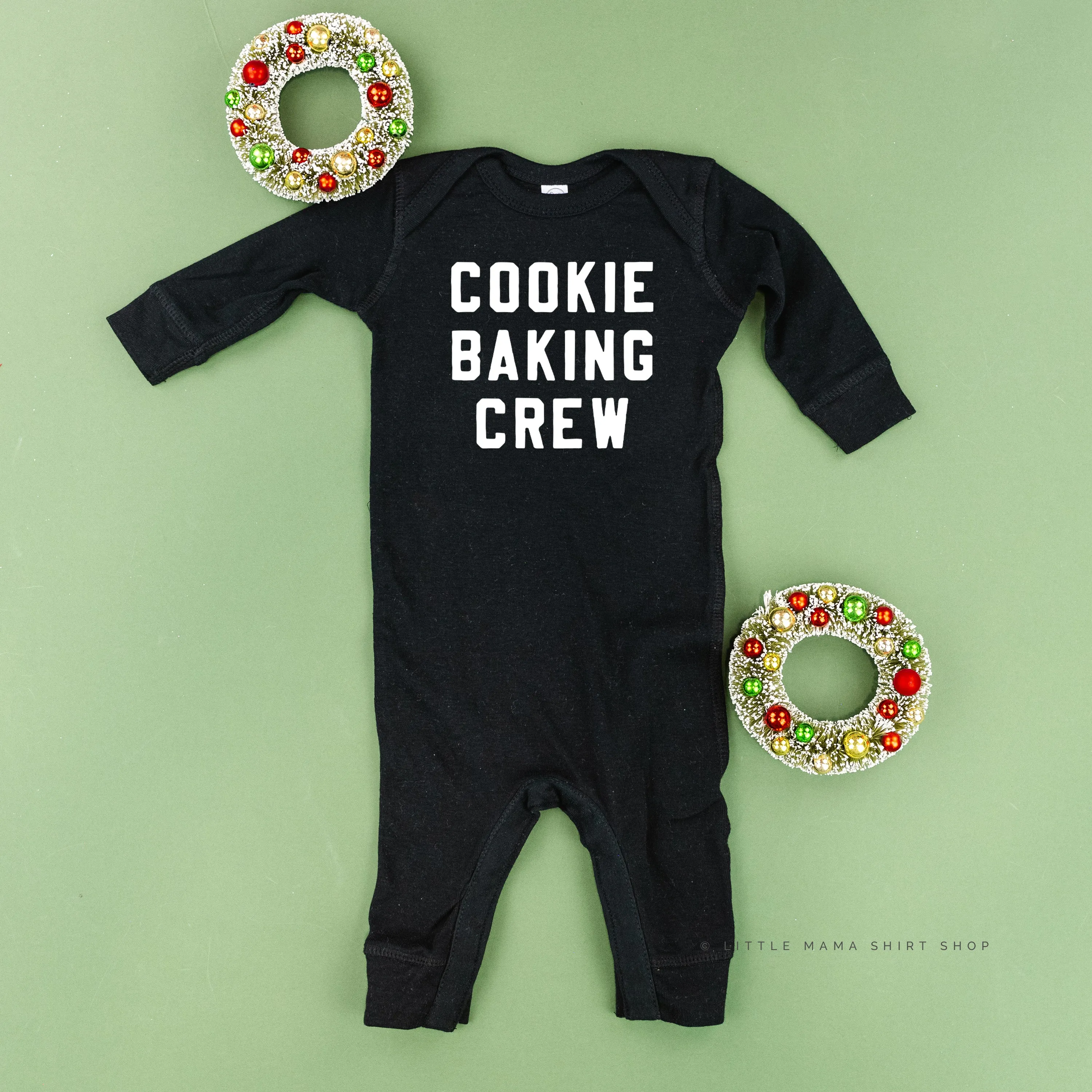 Cookie Baking Crew - Block Font - Baby Sleeper