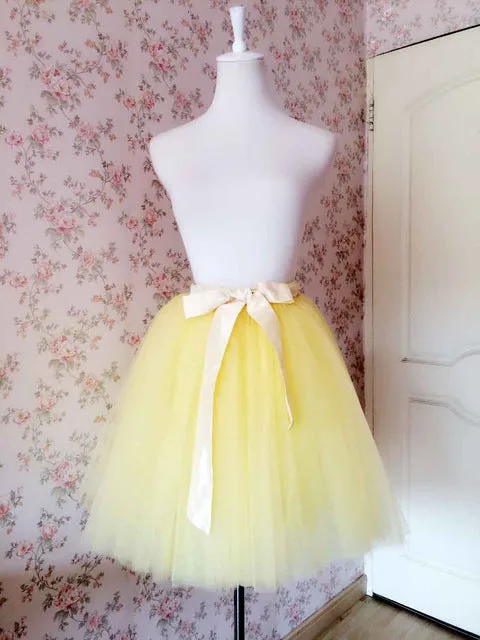 Custom-made Midi Tulle Skirt American Apparel Tutu Skirts Womens Petticoat Elastic Belt 2017 Summer faldas saia jupe BSQ002