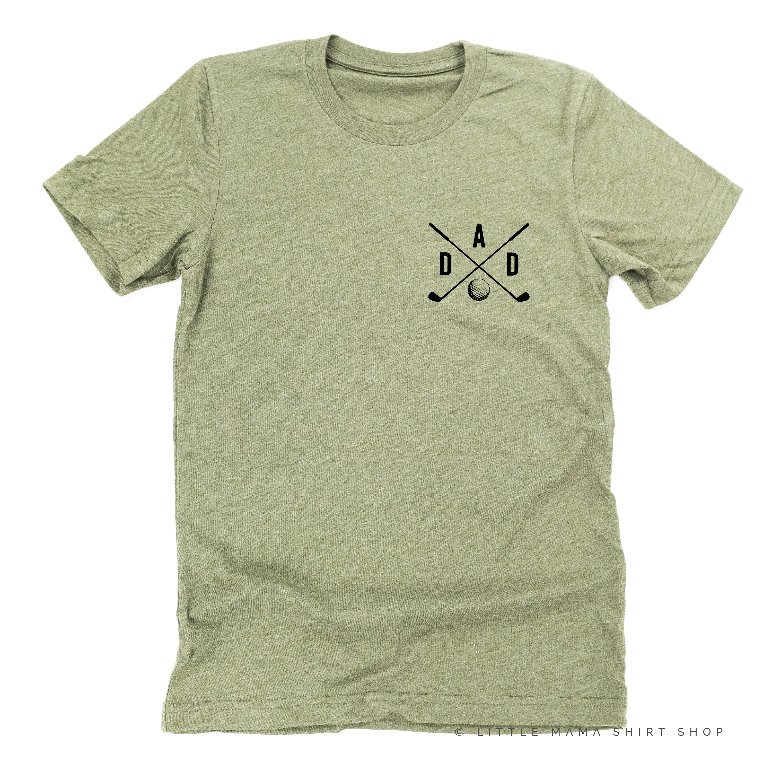 DAD - GOLF CLUBS - Pocket Design - Unisex Tee