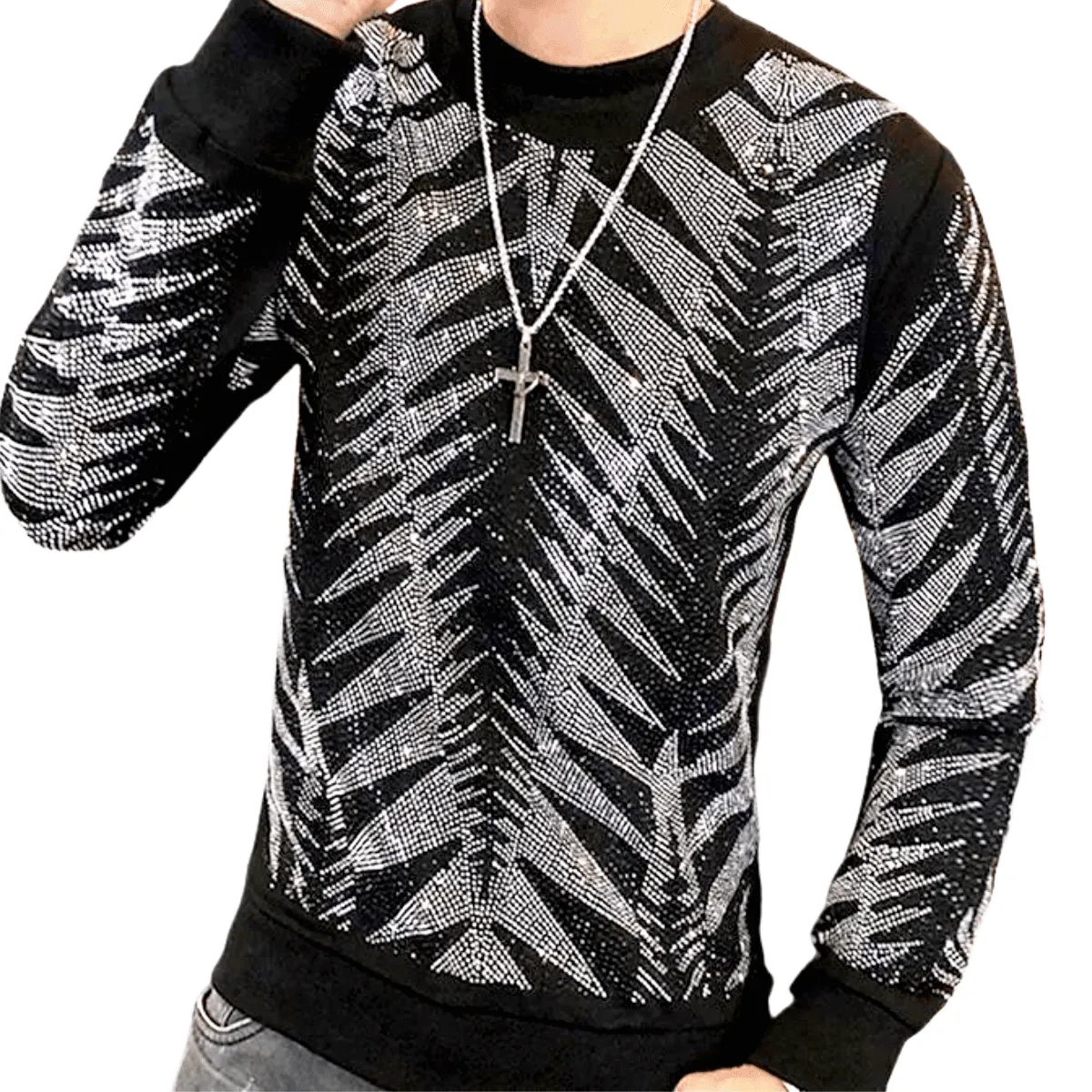 Diamond Long Sleeve Pullovers For Men