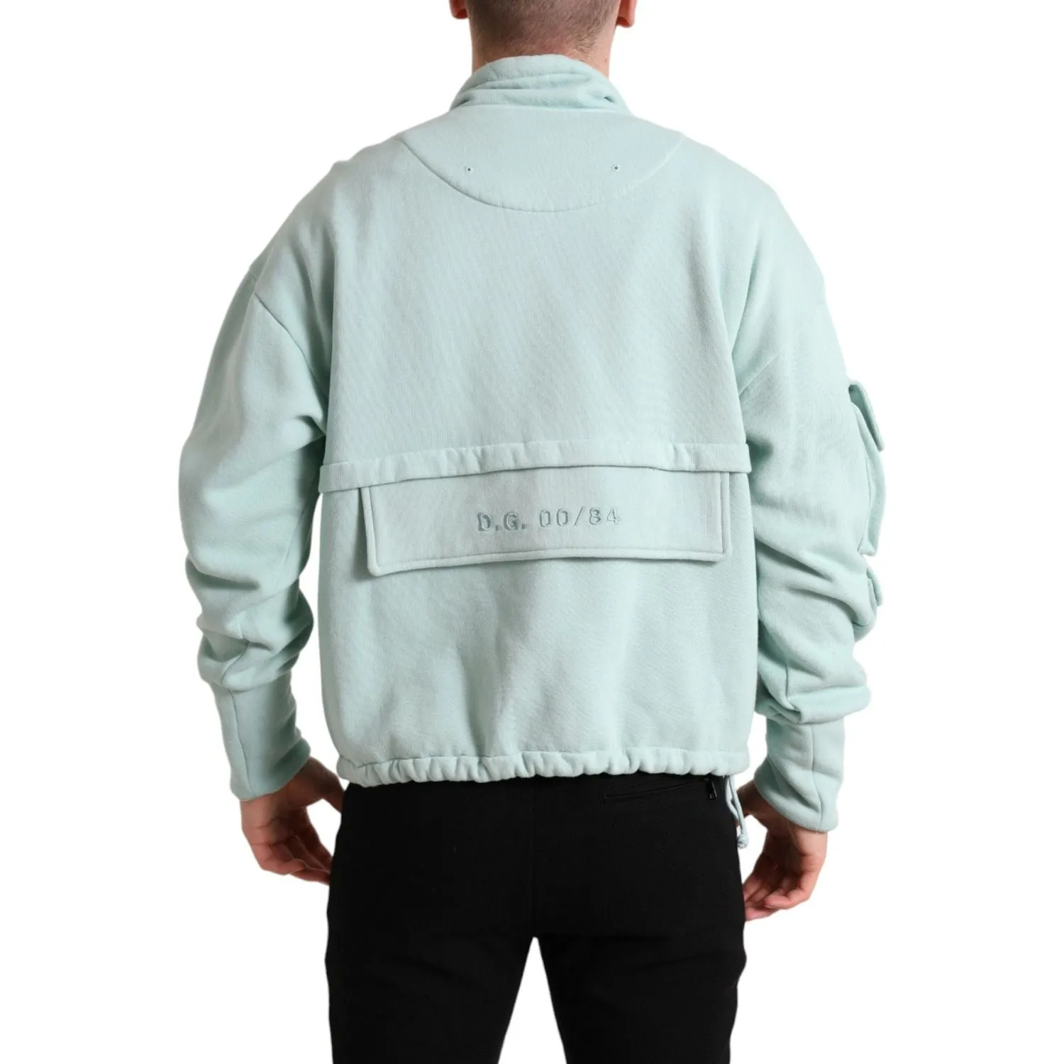 Dolce & Gabbana Chic Mint Green Pullover Sweater