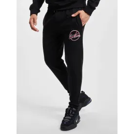 Double Signature Slim Fit Black Joggers