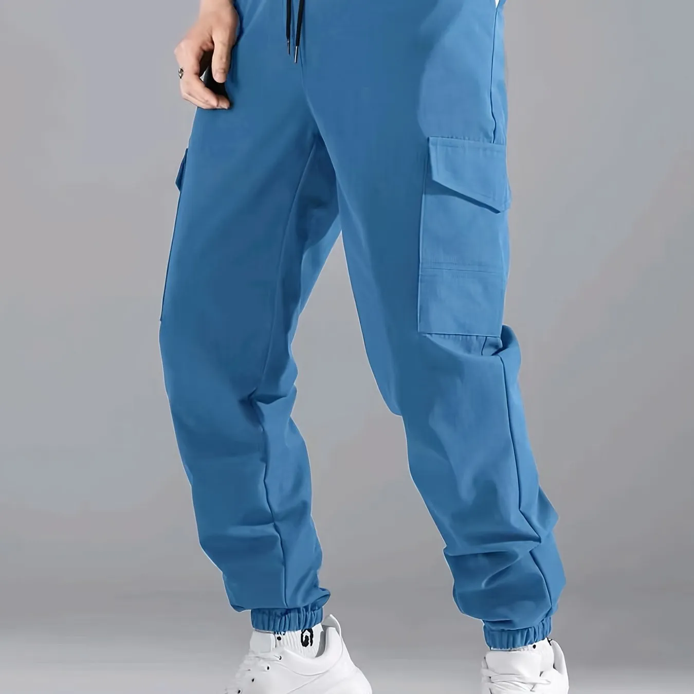 Fashionable Solid Cargo Pants for Mens Urban Street Style