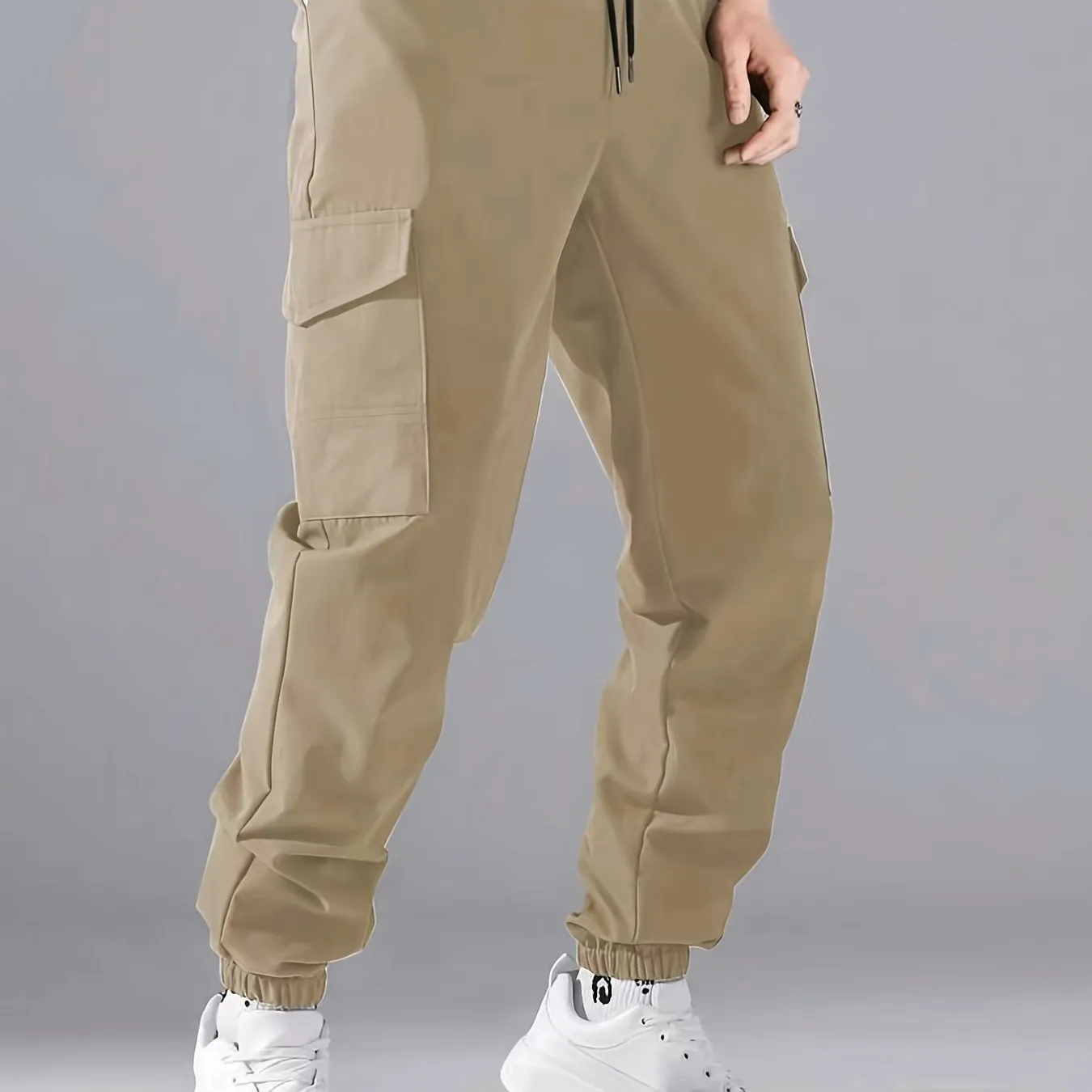 Fashionable Solid Cargo Pants for Mens Urban Street Style