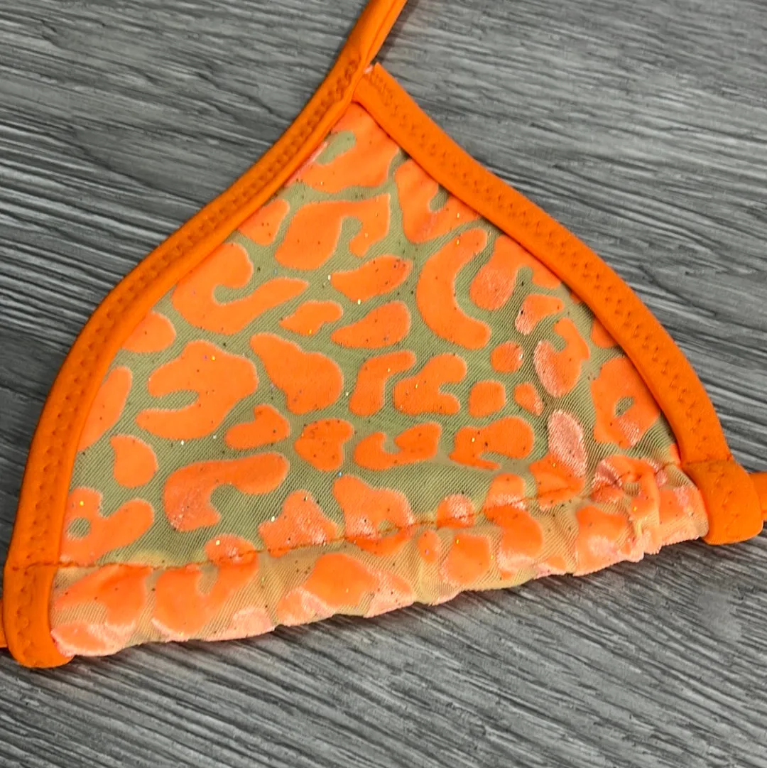 Feline Orange Triangle Top