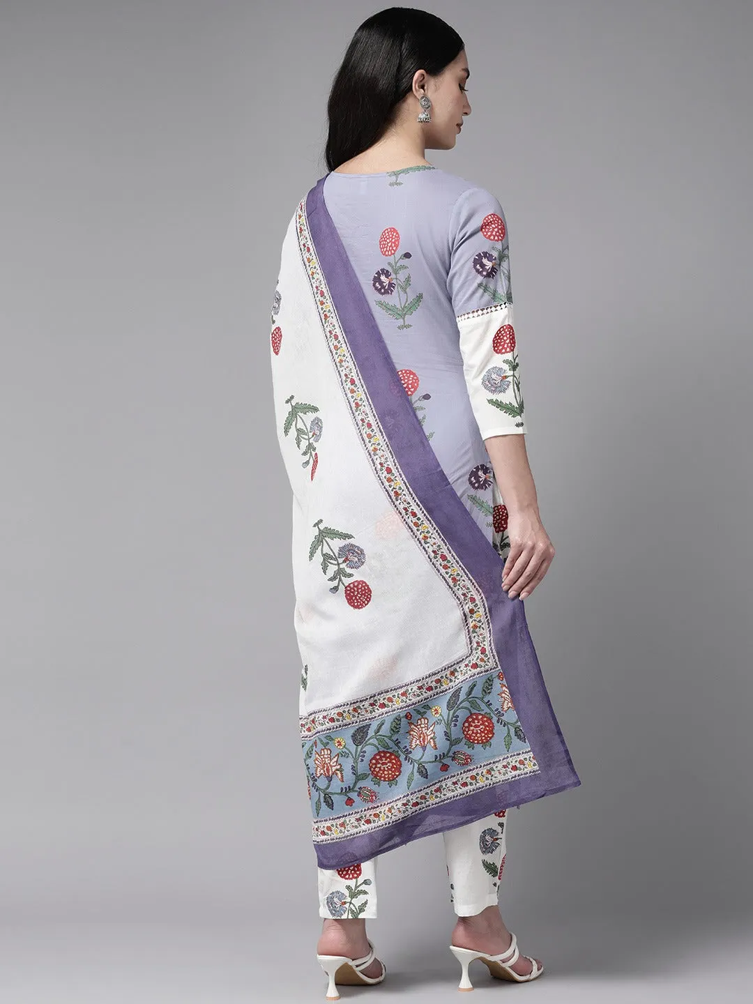 Floral Cotton Dupatta