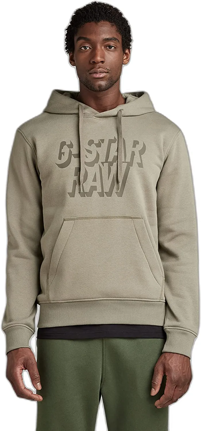 G-Star Raw Men's Retro Shadow Logo Hooded Sweatshirt