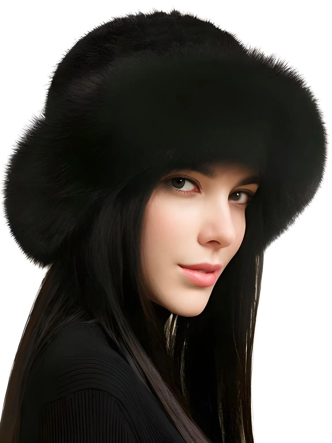 Genuine Real Natural Knitted Mink Fur Hat Cap Luxury Women's Knit Fashion Winter Headwear Warm Real Fox Fur Hats