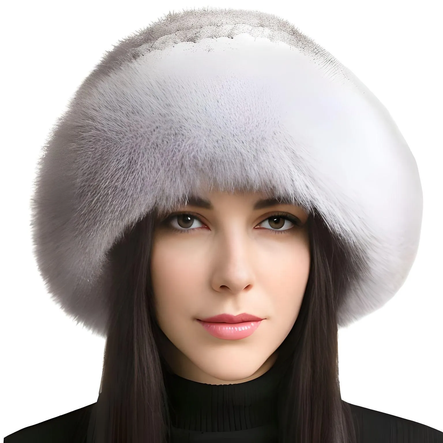 Genuine Real Natural Knitted Mink Fur Hat Cap Luxury Women's Knit Fashion Winter Headwear Warm Real Fox Fur Hats