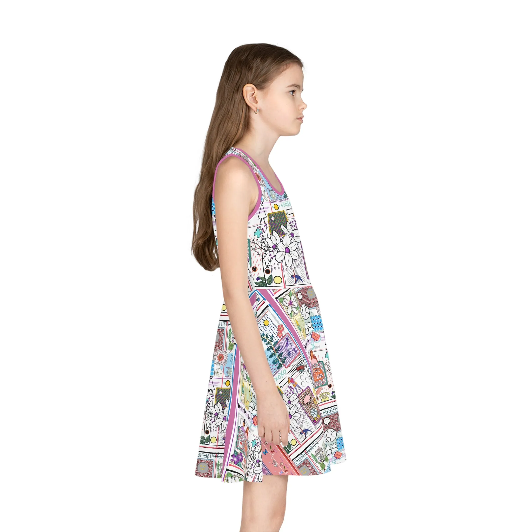 Girls' Sleeveless Sundress (AOP) DANCE IN THE RAIN