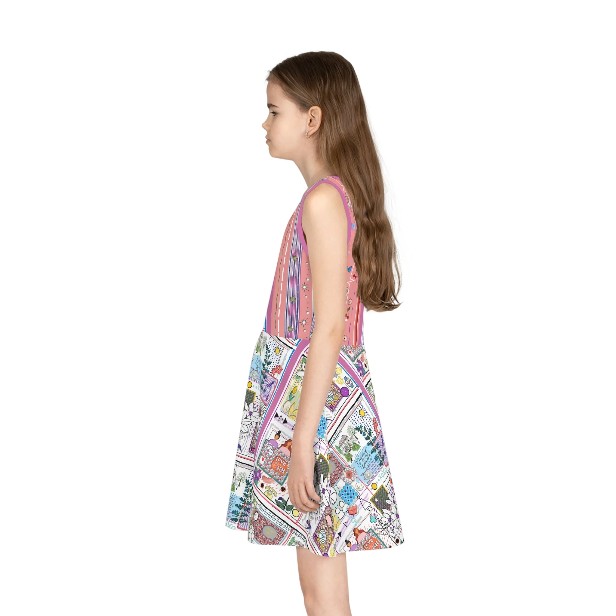 Girls' Sleeveless Sundress (AOP) DANCE IN THE RAIN