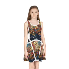 Girls' Sleeveless Sundress (AOP) HETTIE SPLASH