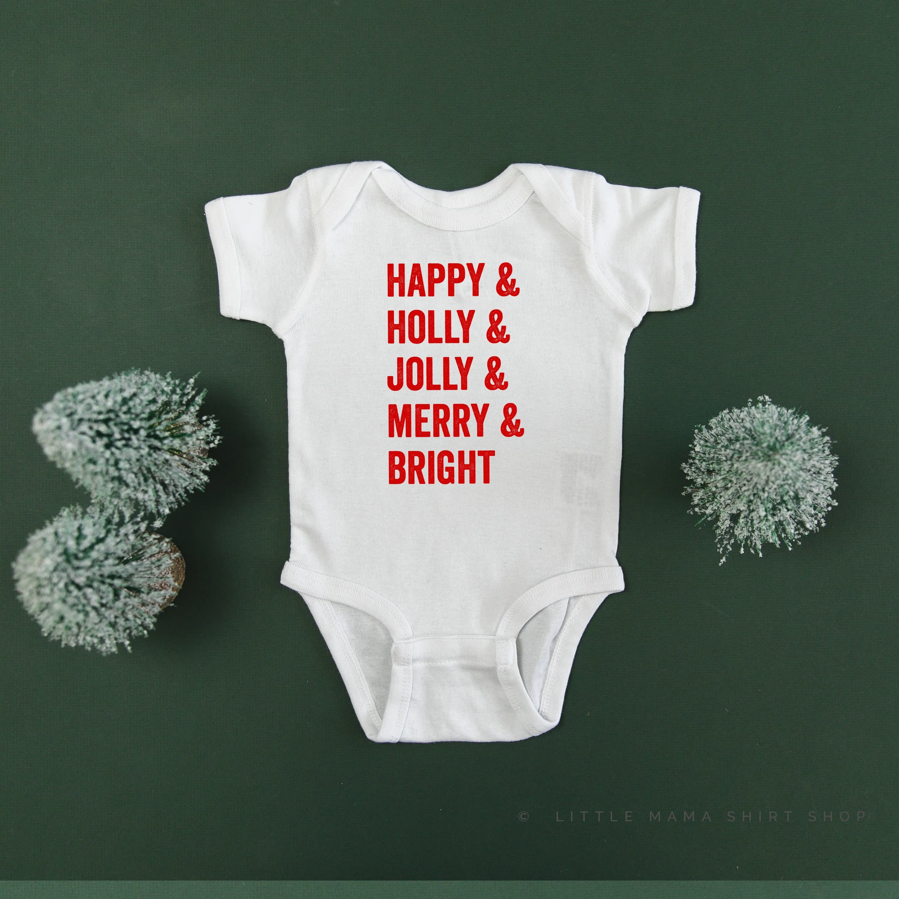 Happy   Holly   Jolly   Merry   Bright - Child Tee