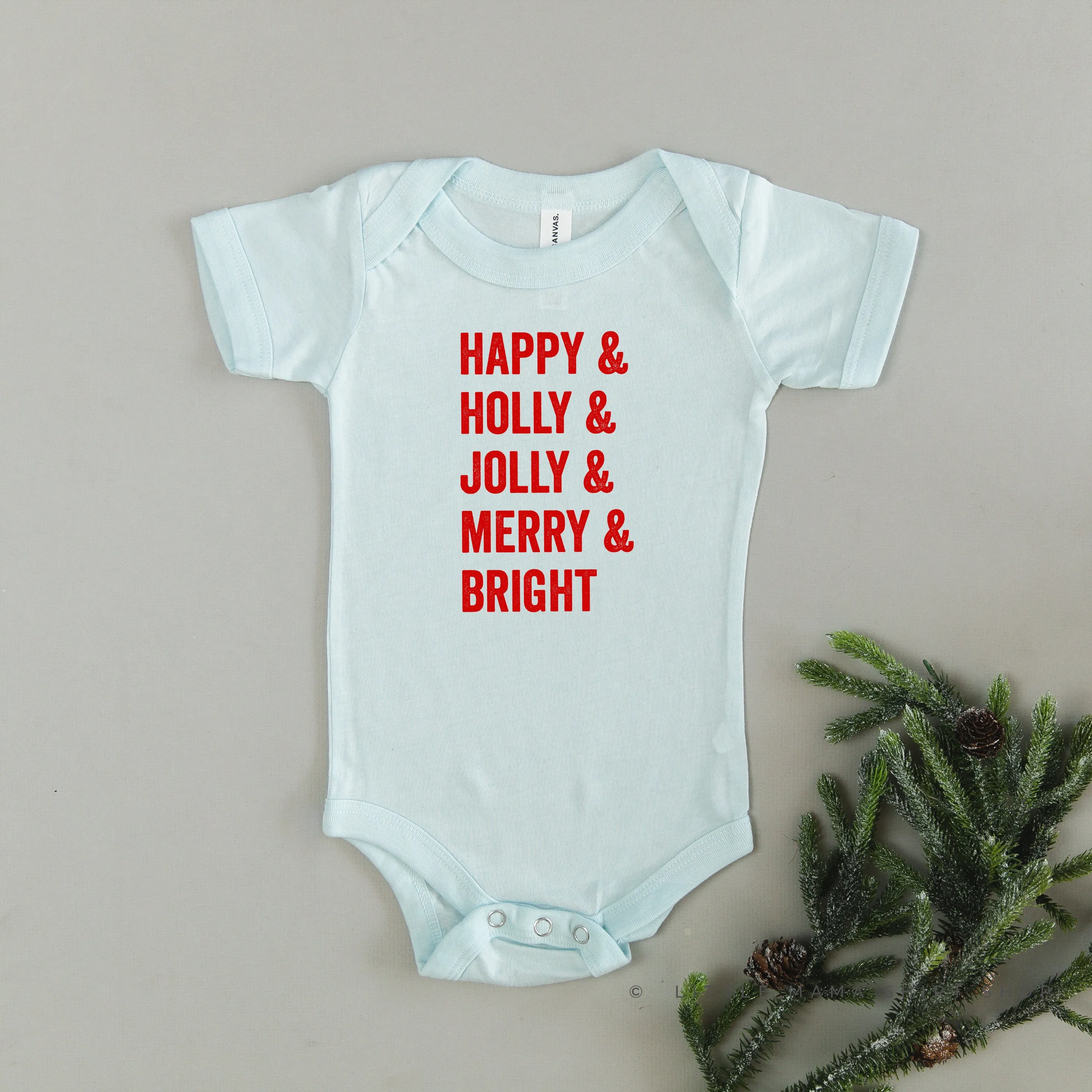 Happy   Holly   Jolly   Merry   Bright - Child Tee