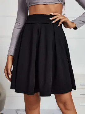 High Waist Flared Skirt for Women Elegant and Stylish ALine Mini