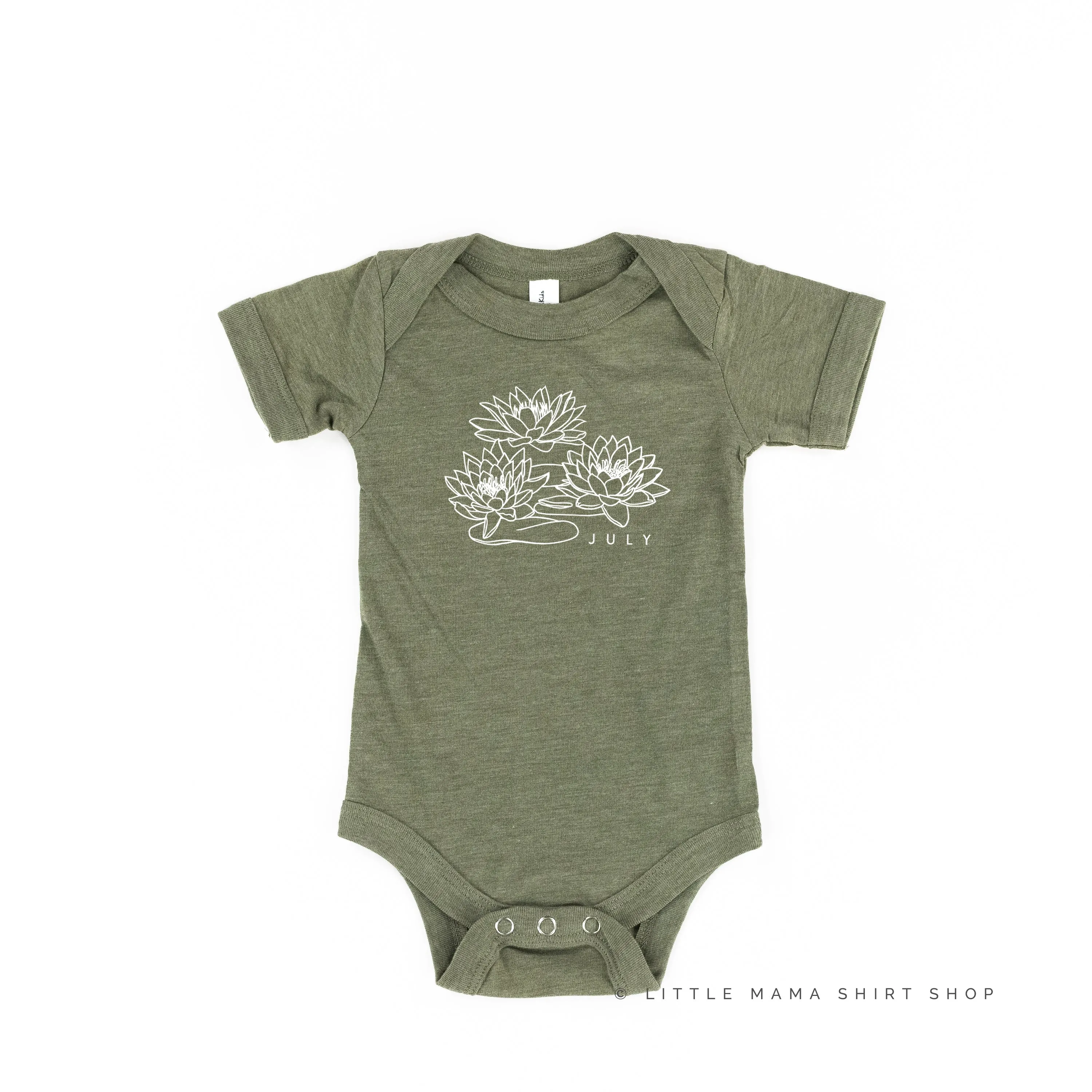 JULY BIRTH FLOWER - Lotus - Short Sleeve Child Shirt