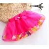 Kids Baby Girls Petals Bow Mini Skirt Princess Gown Tulle Tutu Party 3-8Y