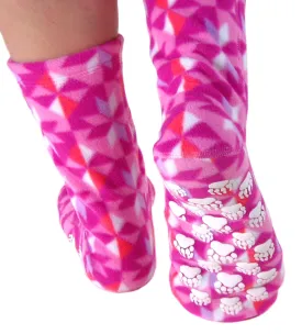 Kids' Nonskid Fleece Socks - Kaleidoscope