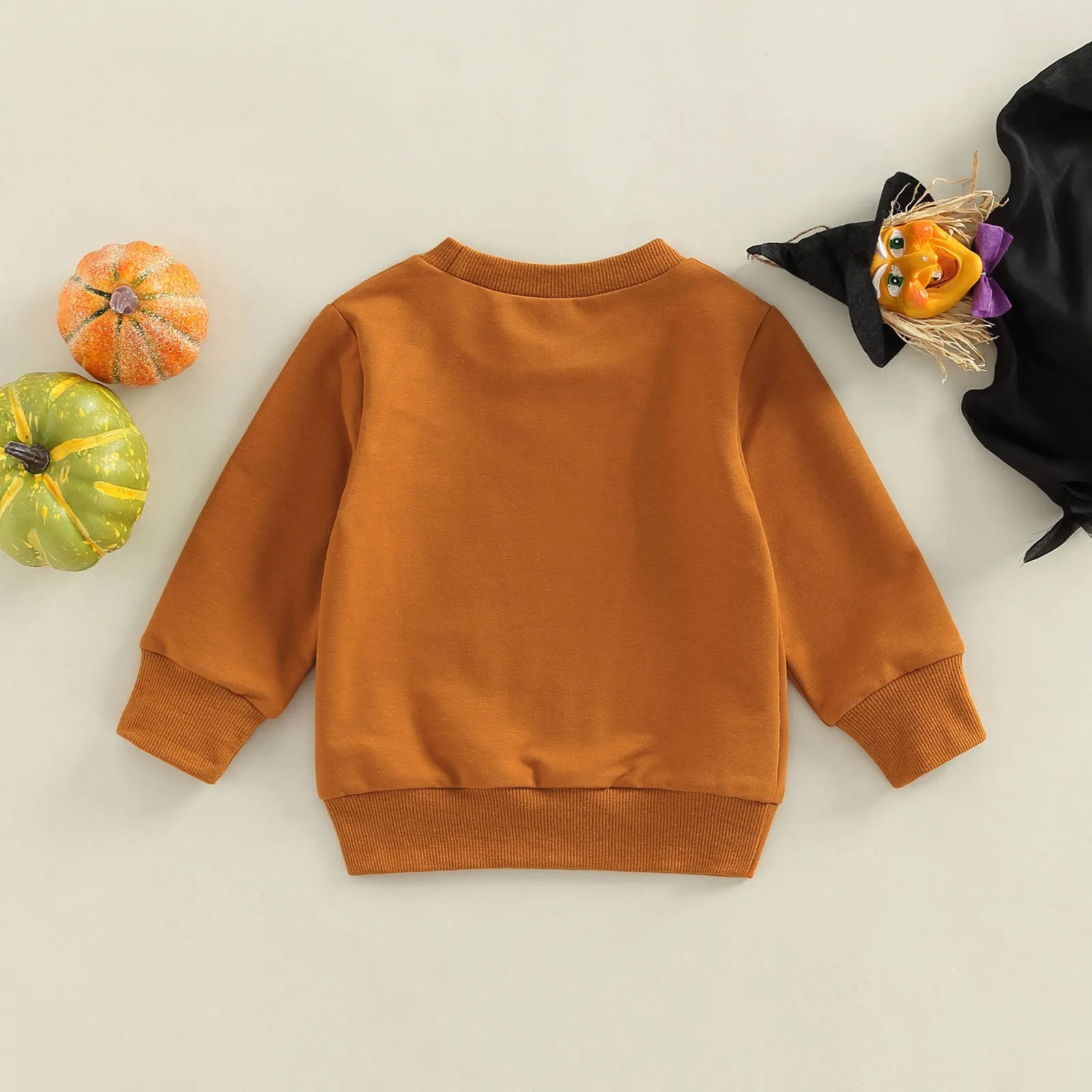 LIORAITIIN "The Pumpkin Patch Co." Toddler Long Sleeve Printed O-neck Sweatshirt