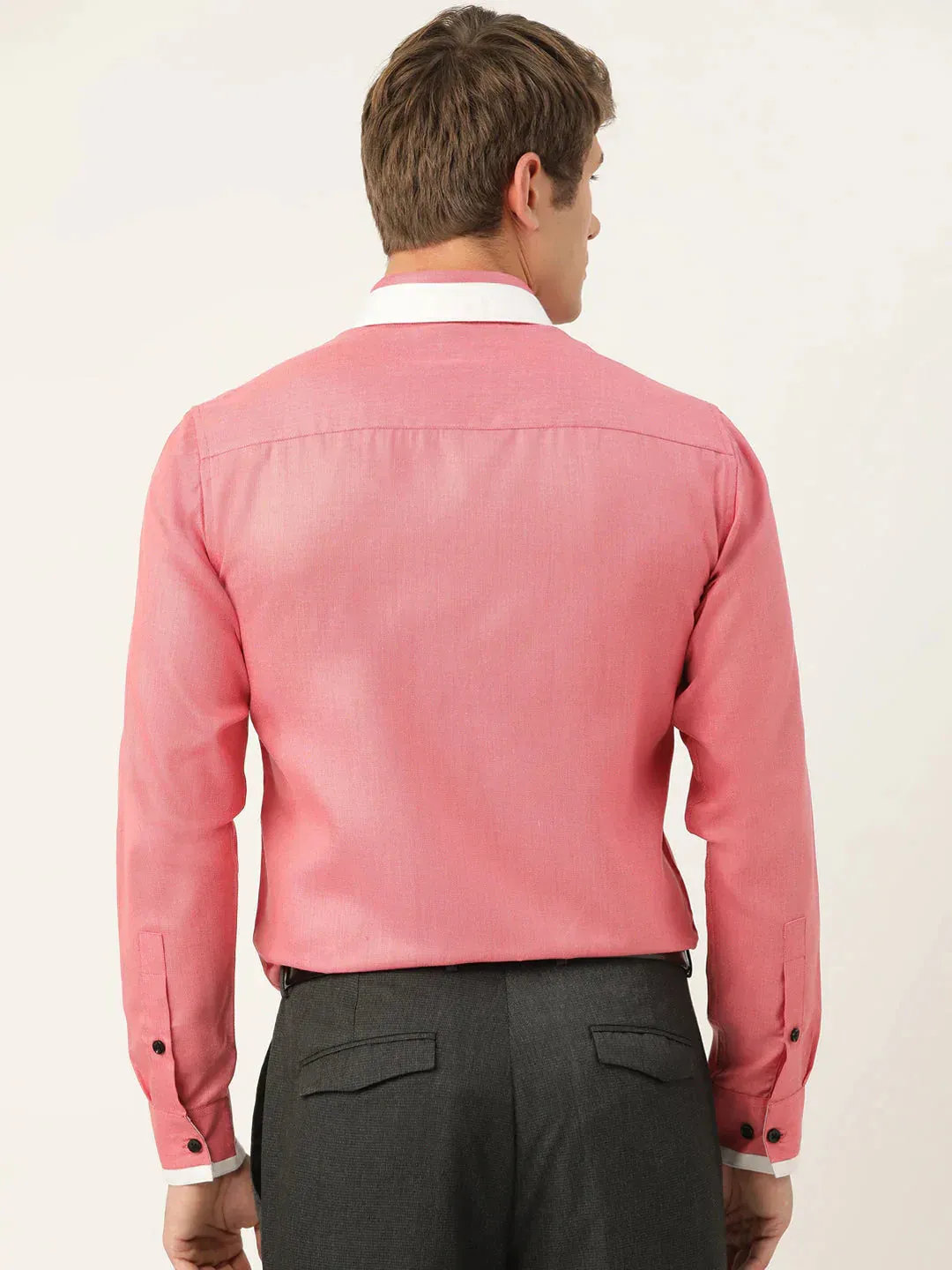 Men'S  Cotton Solid Formal Shirts