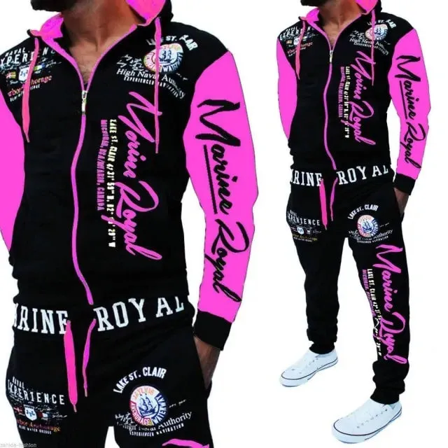 Men's Sweat Suits Joggers Hoodie Set