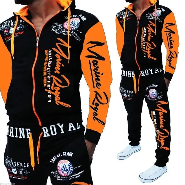 Men's Sweat Suits Joggers Hoodie Set