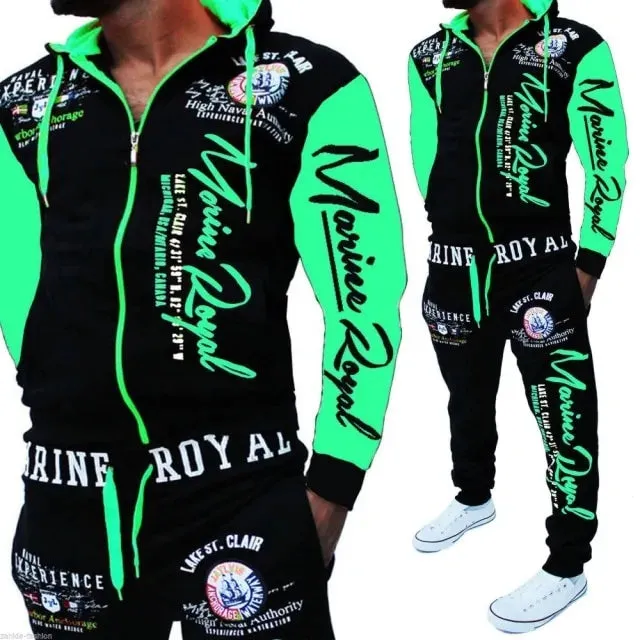 Men's Sweat Suits Joggers Hoodie Set