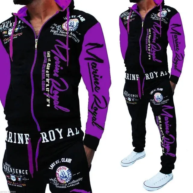 Men's Sweat Suits Joggers Hoodie Set